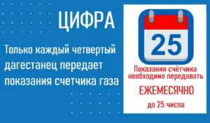 В Дагестане только каждый четвертый владелец счетчика передаёт показания