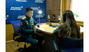 Офицер махачкалинского соединения Росгвардии выступил в эфире регионального радио