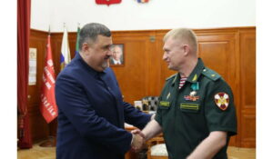 Фёдор Щукин встретился с представителями командования Росгвардии на Северном Кавказе